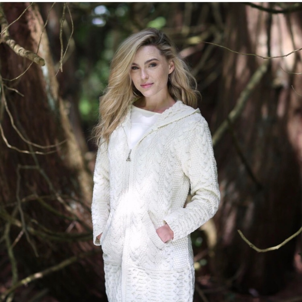 Brand new merino wool zipper coat/cardigan.